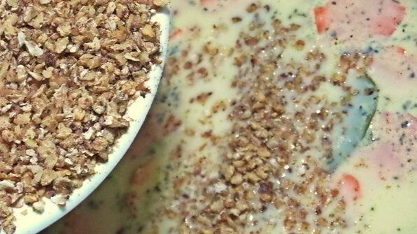 сырный суп с гречневыми хлопьями