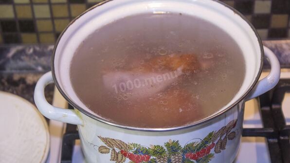 сырный суп с копченой курицей