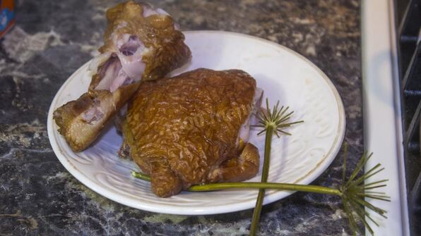 сырный суп с копченой курицей