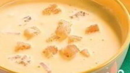 Сырный суп с копченостями