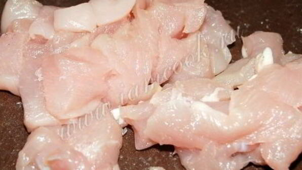 сырный суп с куриной грудкой