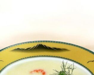 Сырный суп с шафраном