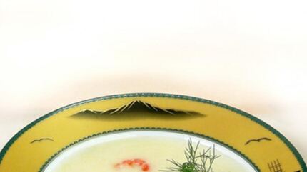 Сырный суп с шафраном