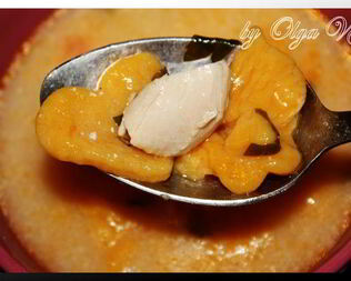 Сырный супчик с тыквенными клецками