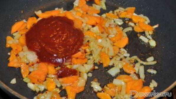 томатный суп с фасолью