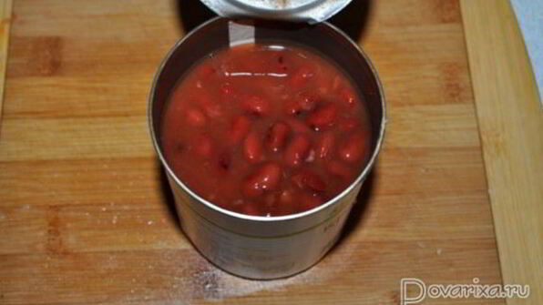 томатный суп с фасолью