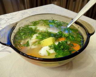 Уха из речных окуней