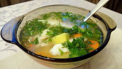 Уха из речных окуней