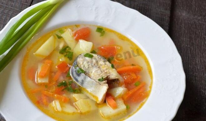 Уха из скумбрии свежемороженой