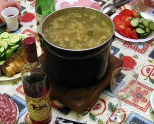 Уха на природе