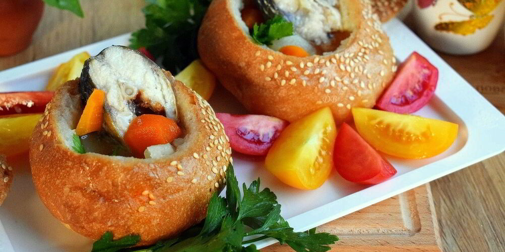 Рецепт ухи в хлебном горшочке