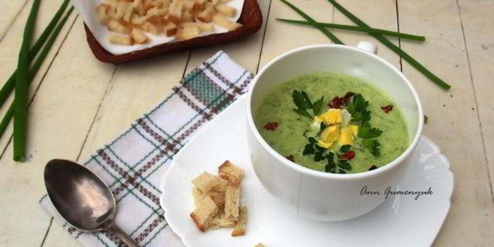 Рецепт весеннего супа из зеленого лука