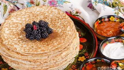 Ажурные блинчики на молоке