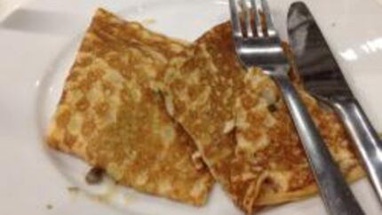 Блинчики с грибной начинкой