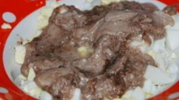 блинчики с ливерной колбасой