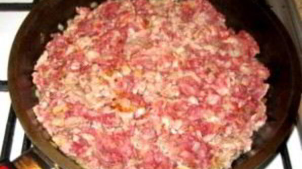 блинчики с мясом и рисом