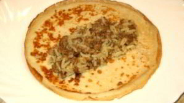 блинчики с мясом и рисом