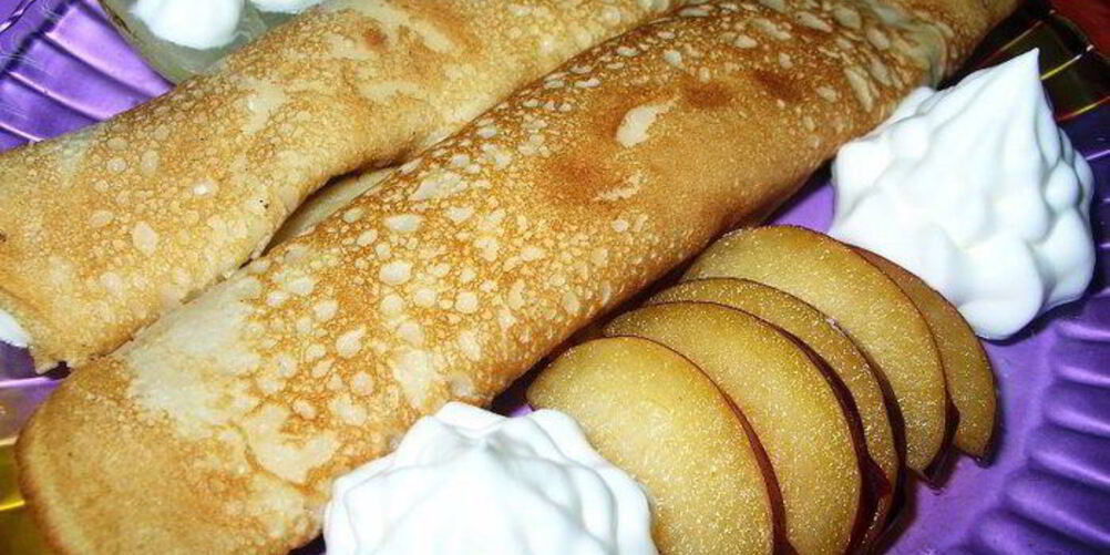 Рецепт блинчиков с начинкой из чернослива