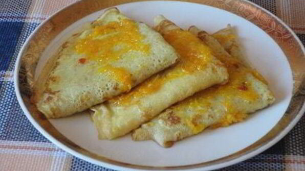 блинчики в апельсиновой карамели