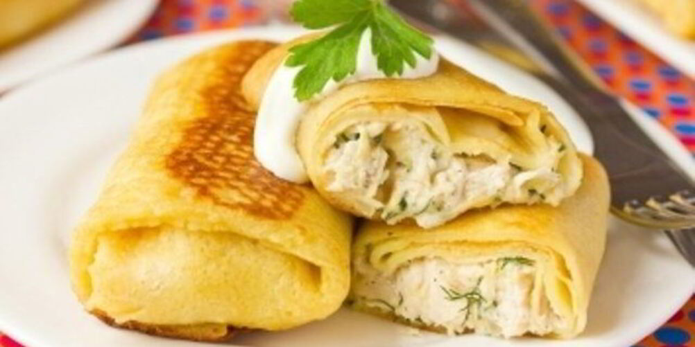 Рецепт блинов конвертом