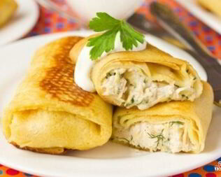 Блины конвертом