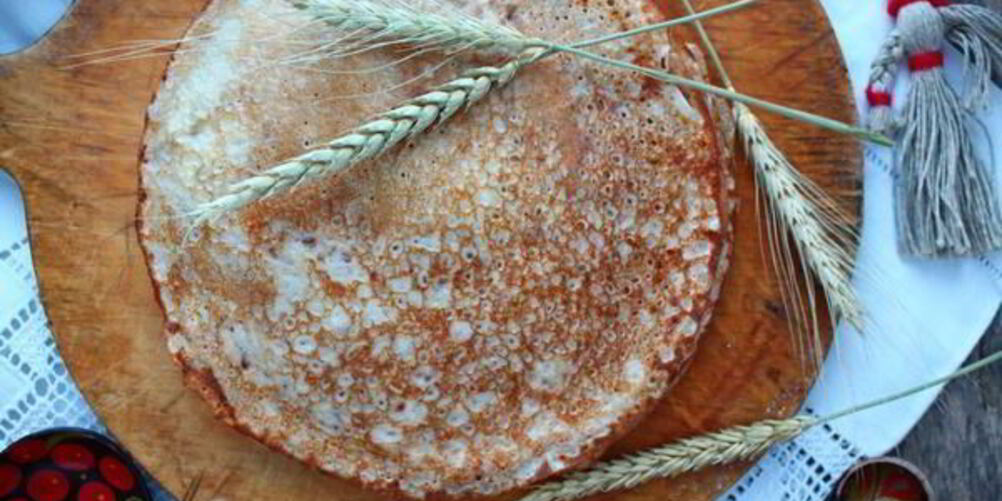 Рецепт блинов на кефире с водкой и гречневой мукой