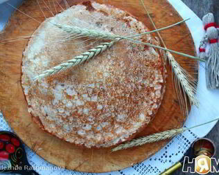 Блины на кефире с водкой и гречневой мукой