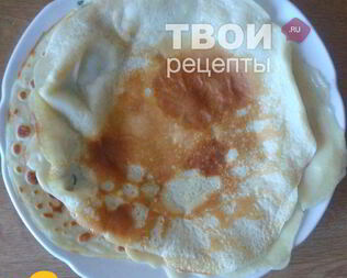 Блины на кислом домашнем молоке