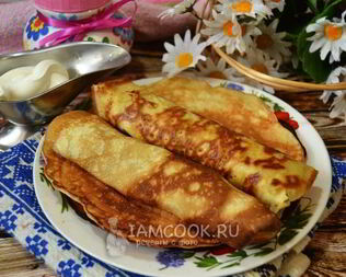 Блины на сметане и воде