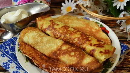 Блины на сметане и воде