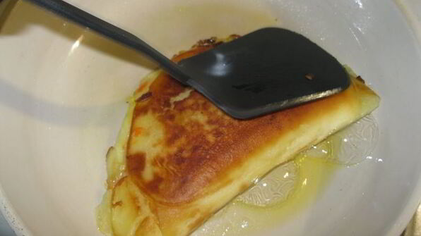 блины с капустой