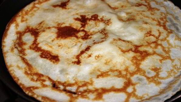 блины с творогом и ягодами