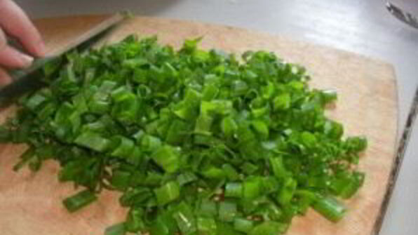 блины с зеленым луком