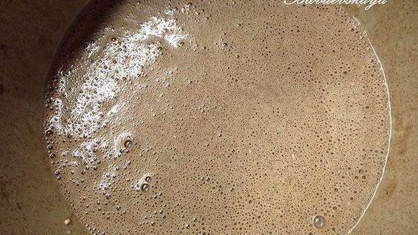 черемуховые блины с маскарпоне и голубикой