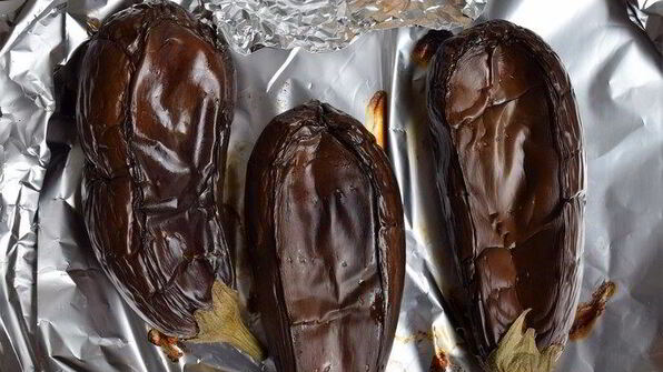 гречневые блинчики с баклажанной начинкой