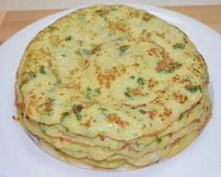 Кабачковые блинчики с кефиром