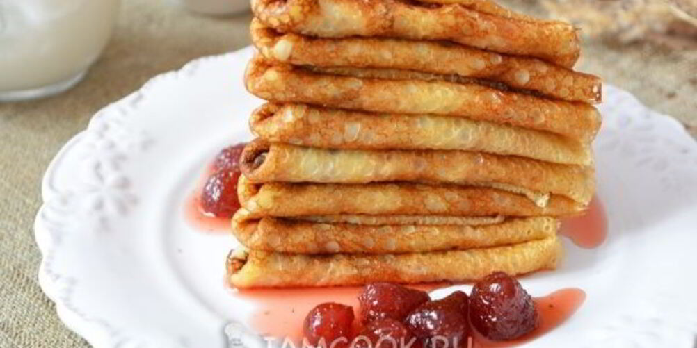 Рецепт простых блинов на молоке