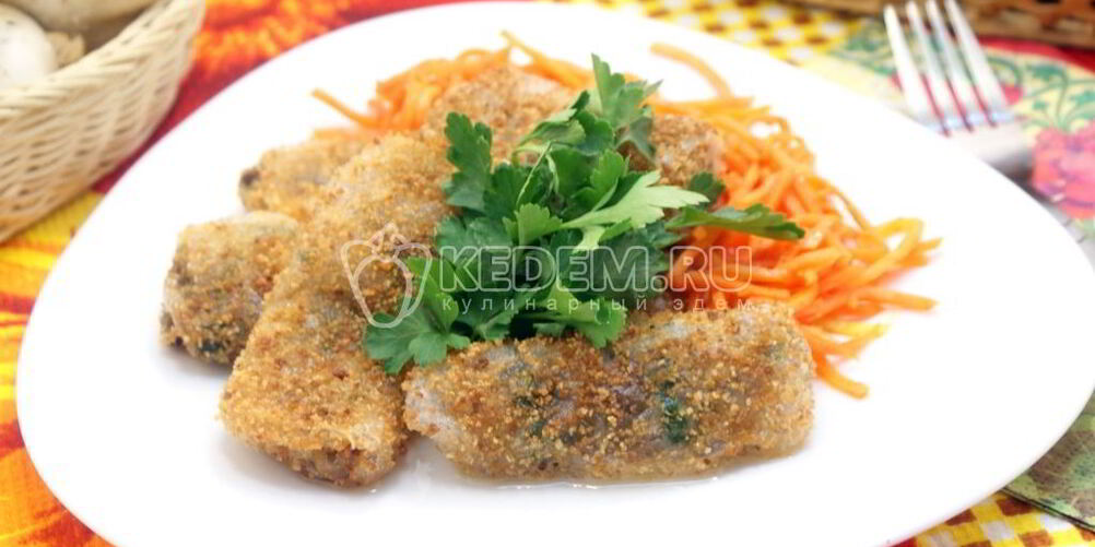 Рецепт рисовых блинчиков с грибами