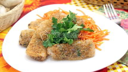 Рисовые блинчики с грибами