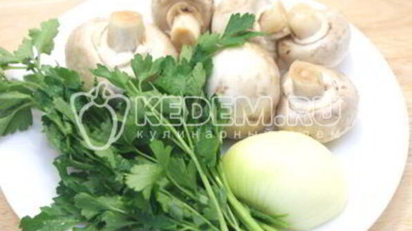 рисовые блинчики с грибами