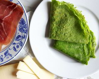 Шпинатные блины