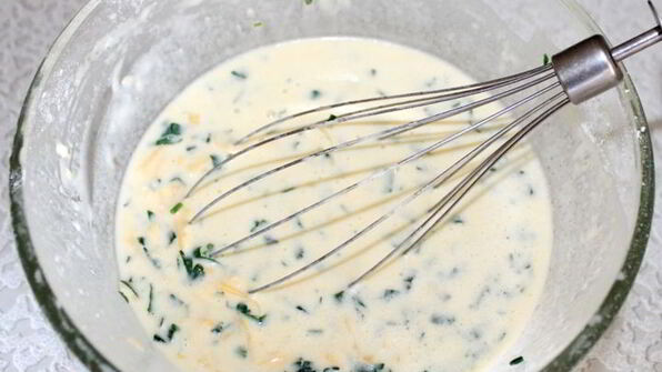 сырные блинчики с петрушкой