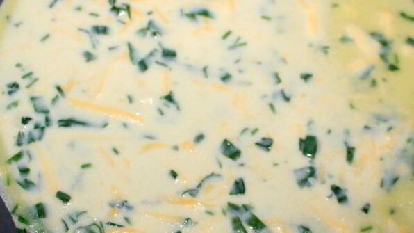 сырные блинчики с петрушкой