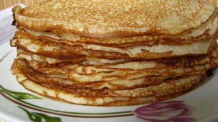 Заварные блинчики на сладком йогурте