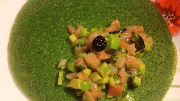 зеленые блины со шпинатом