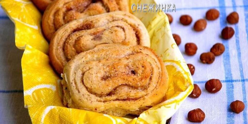 Рецепт булочек на фундуке с корицей