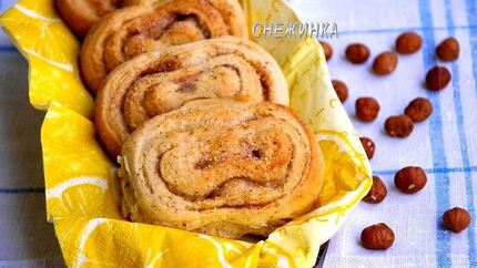 Булочки на фундуке с корицей