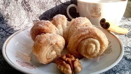 Булочки с корицей без дрожжей