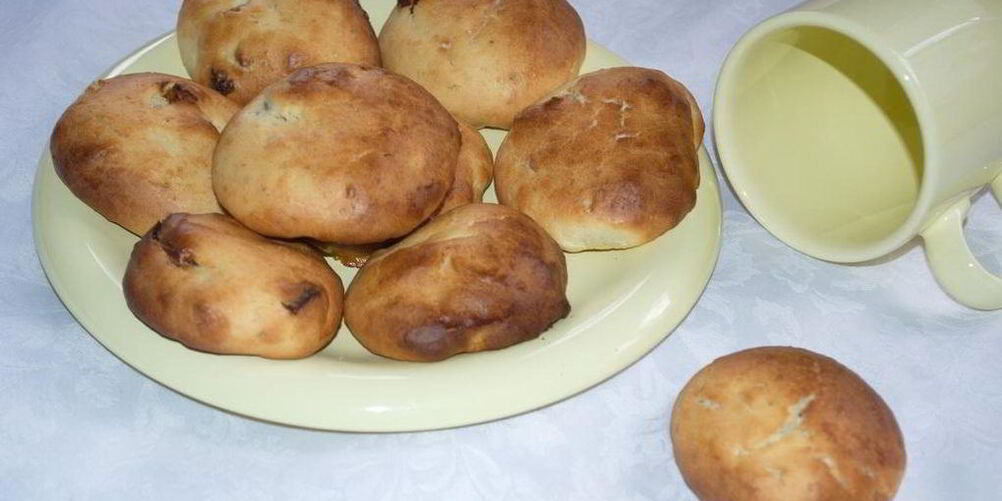 Рецепт булочек с сахаром без дрожжей