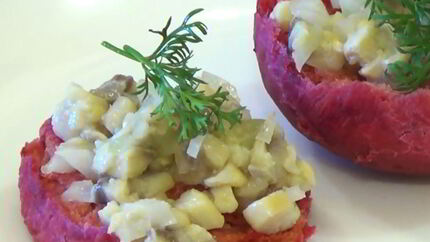 Булочки свекольные